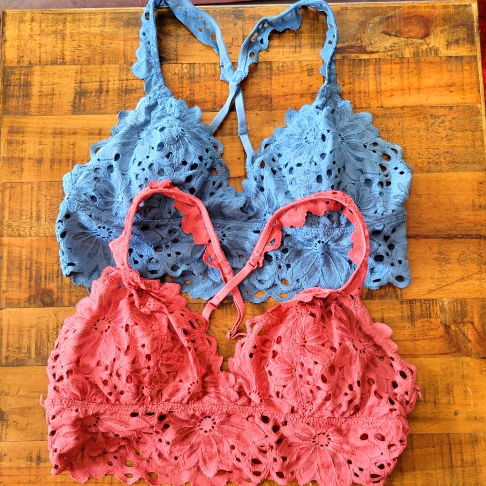 Aerie lace padded bralette bundle